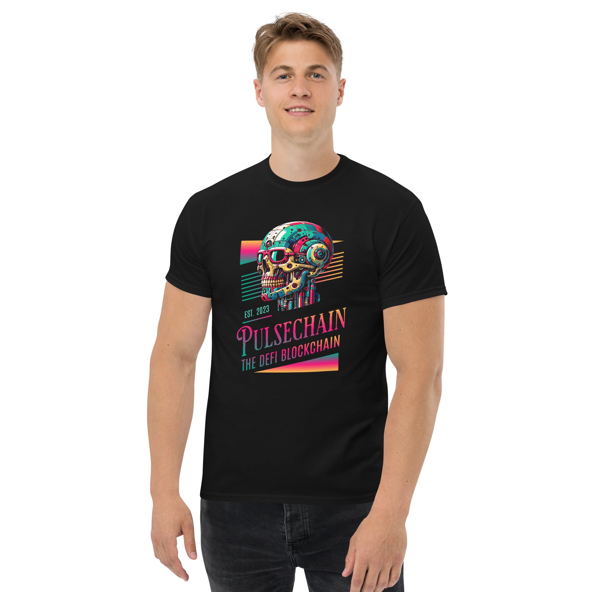 Pulsechain Cosmic Skull Unisex T-Shirt