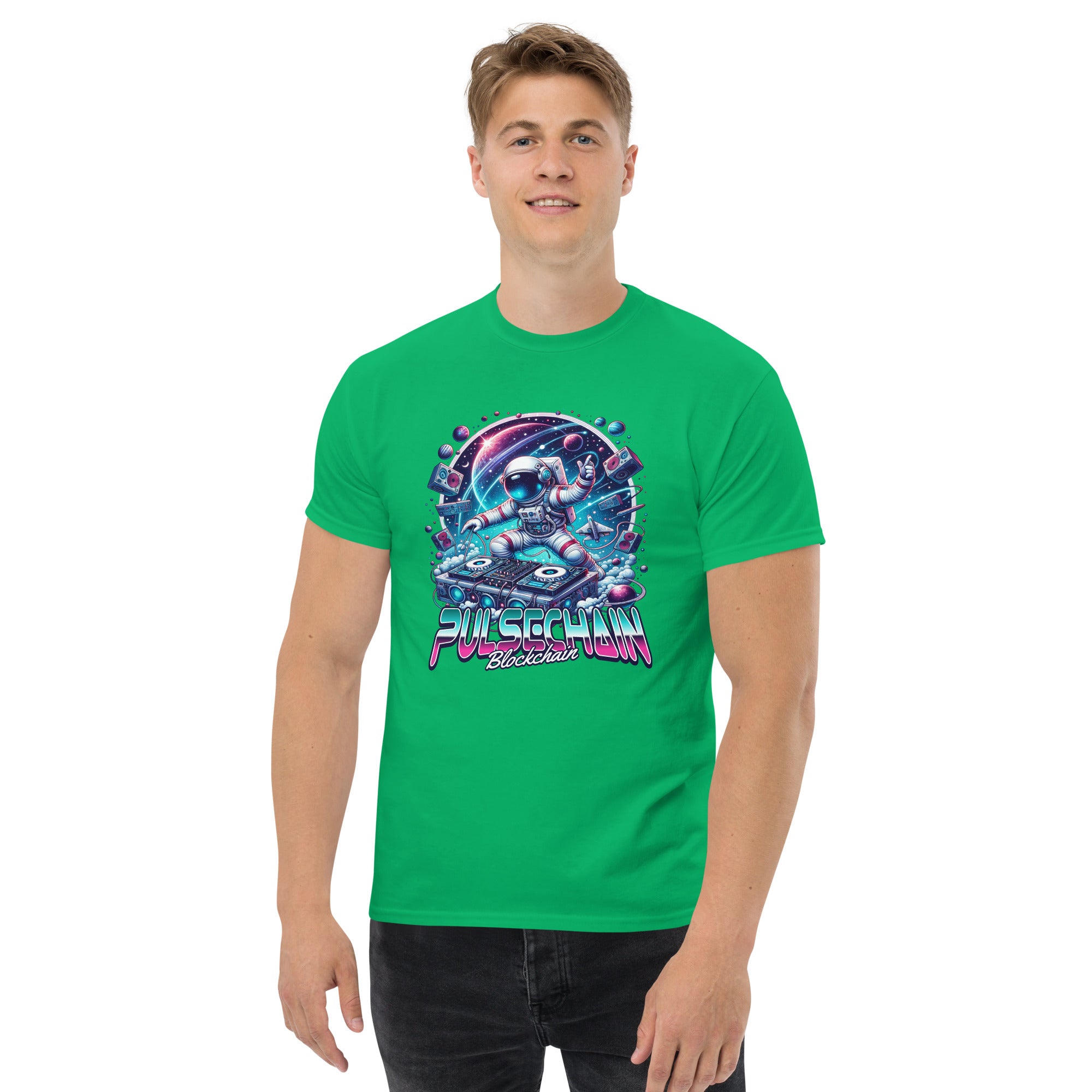 Pulsechain DJ MoonMan Unisex T-Shirt