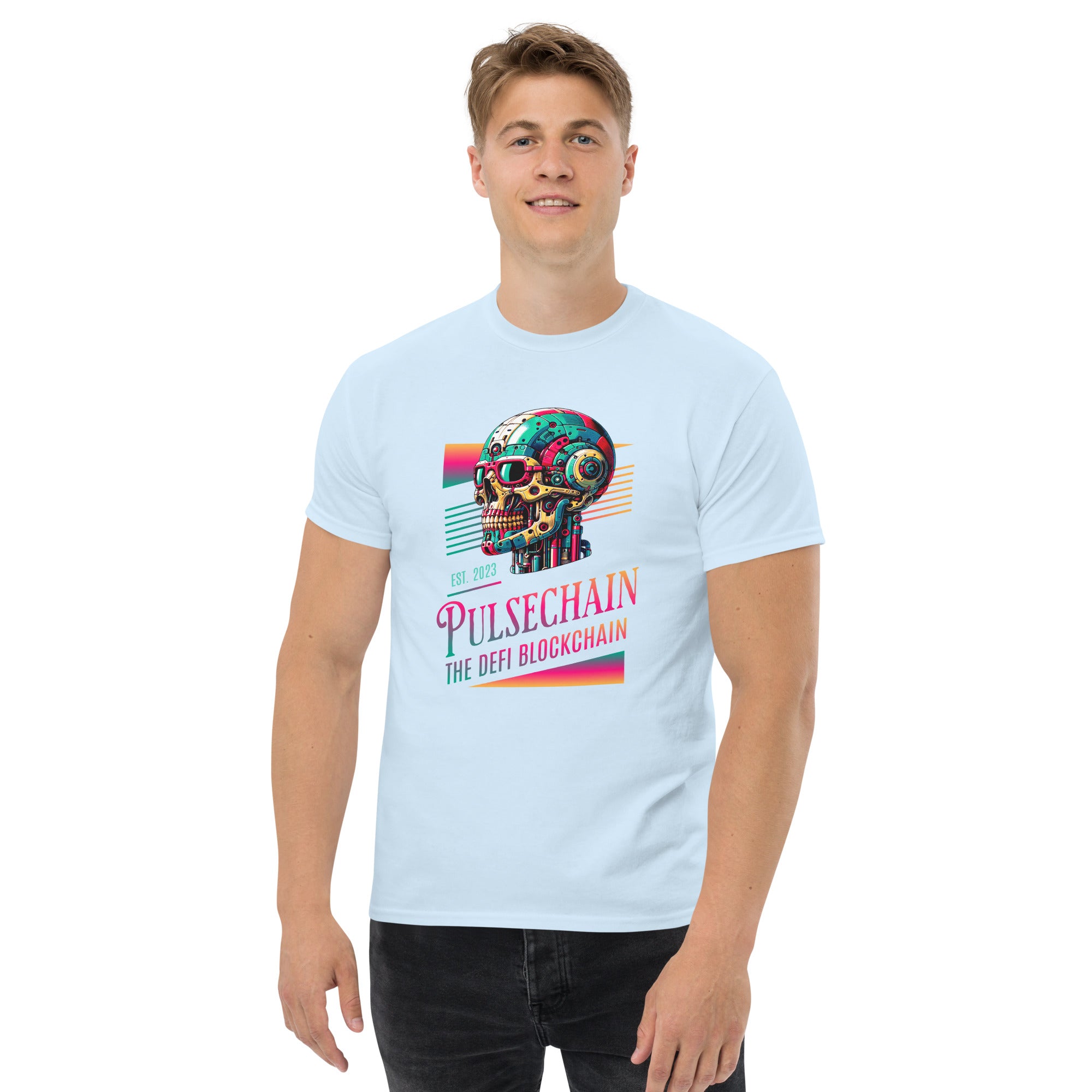 Pulsechain Cosmic Skull Unisex T-Shirt