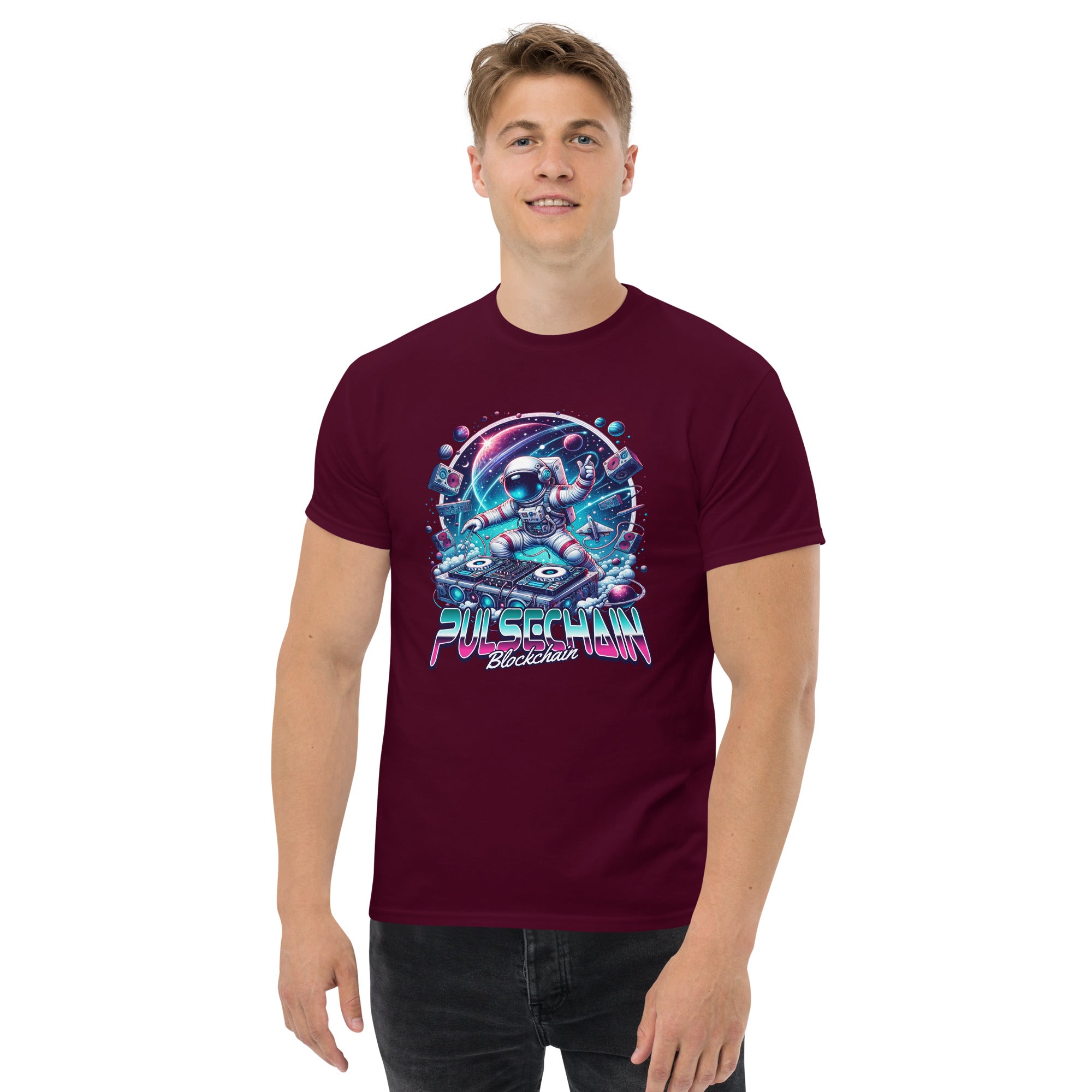 Pulsechain DJ MoonMan Unisex T-Shirt