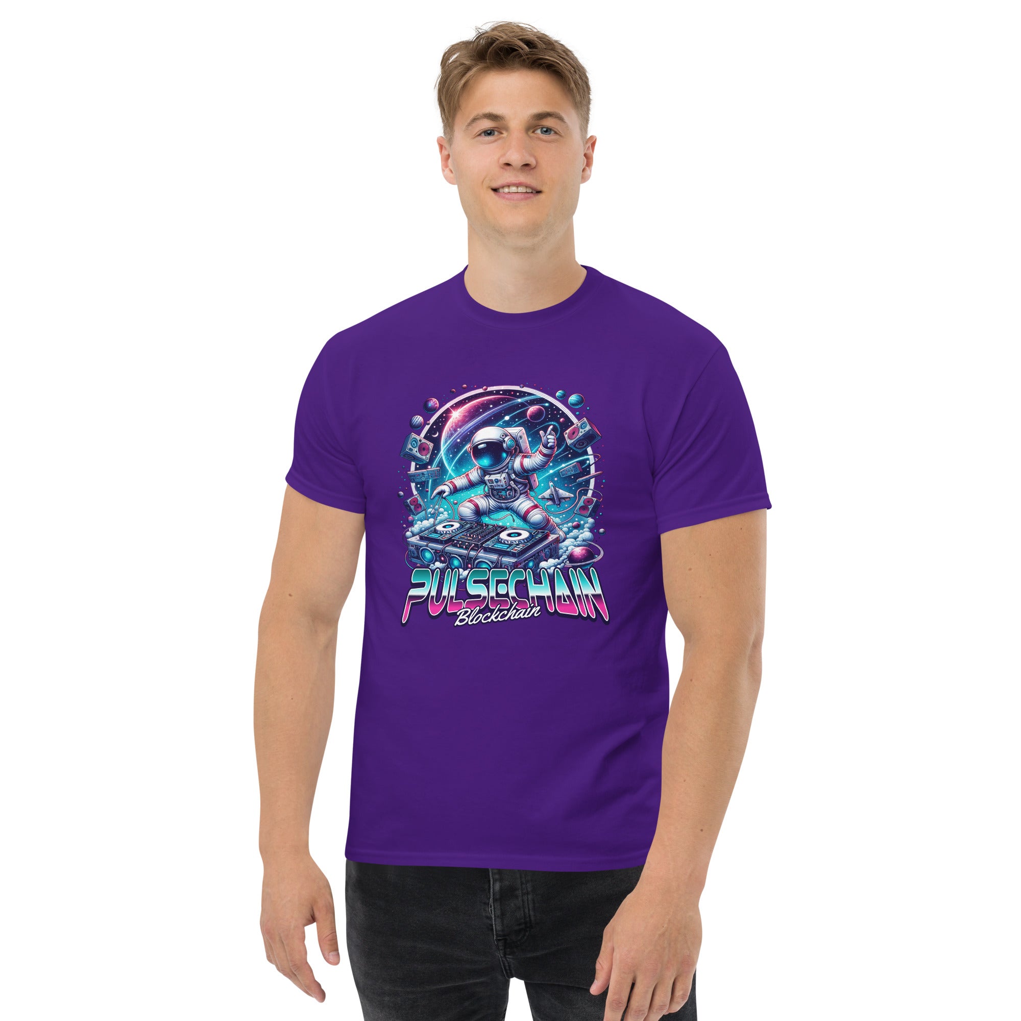 Pulsechain DJ MoonMan Unisex T-Shirt