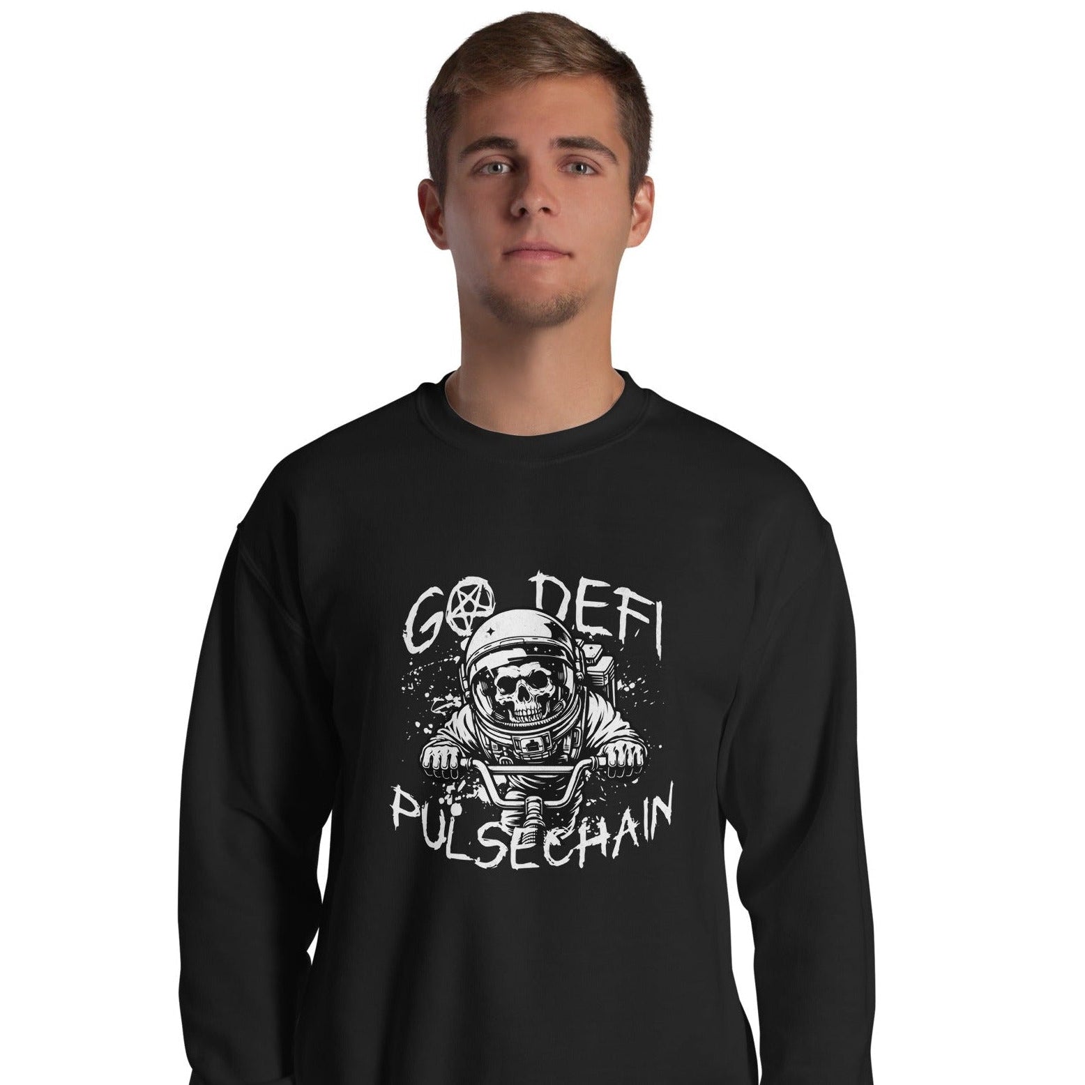 Pulsechain Biker Unisex Sweatshirt