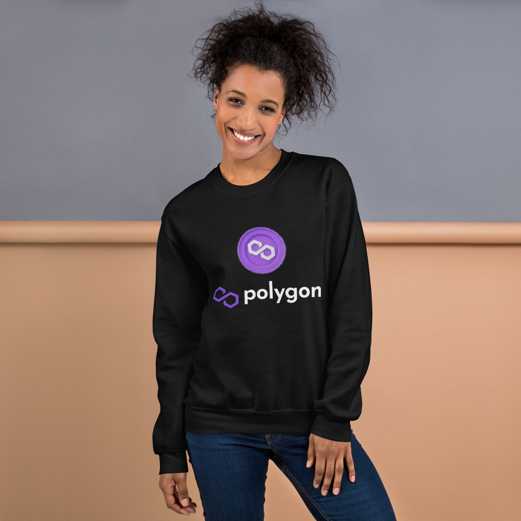 Polygon Coin Unisex Sweatshirt