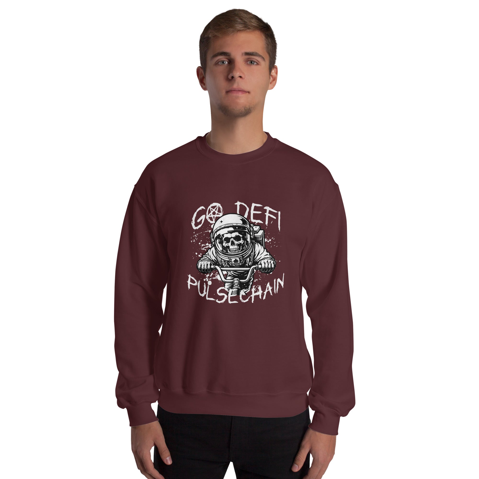 Pulsechain Biker Unisex Sweatshirt