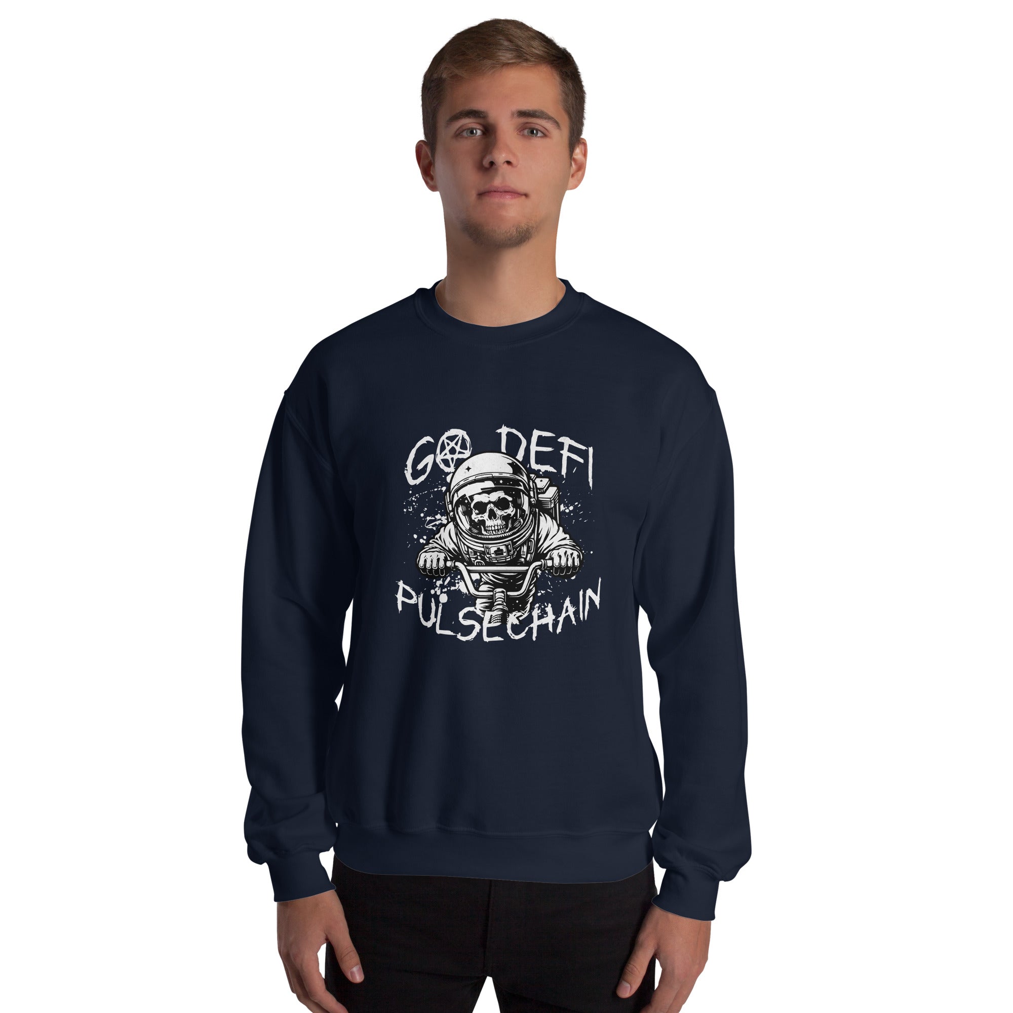 Pulsechain Biker Unisex Sweatshirt