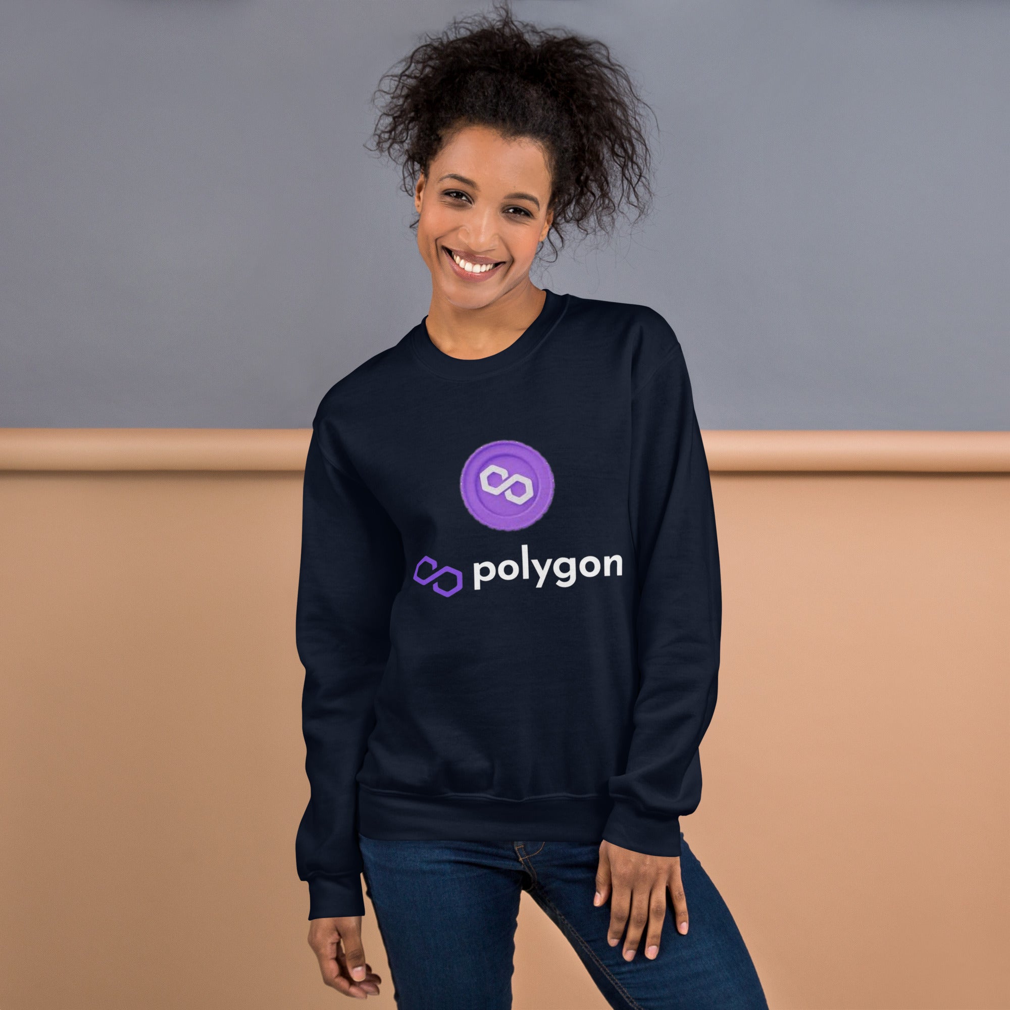 Polygon Coin Unisex Sweatshirt