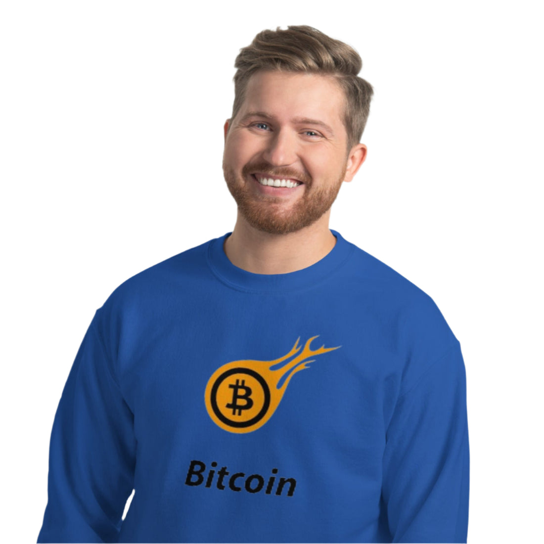 Bitcoin Fire Unisex Sweatshirt