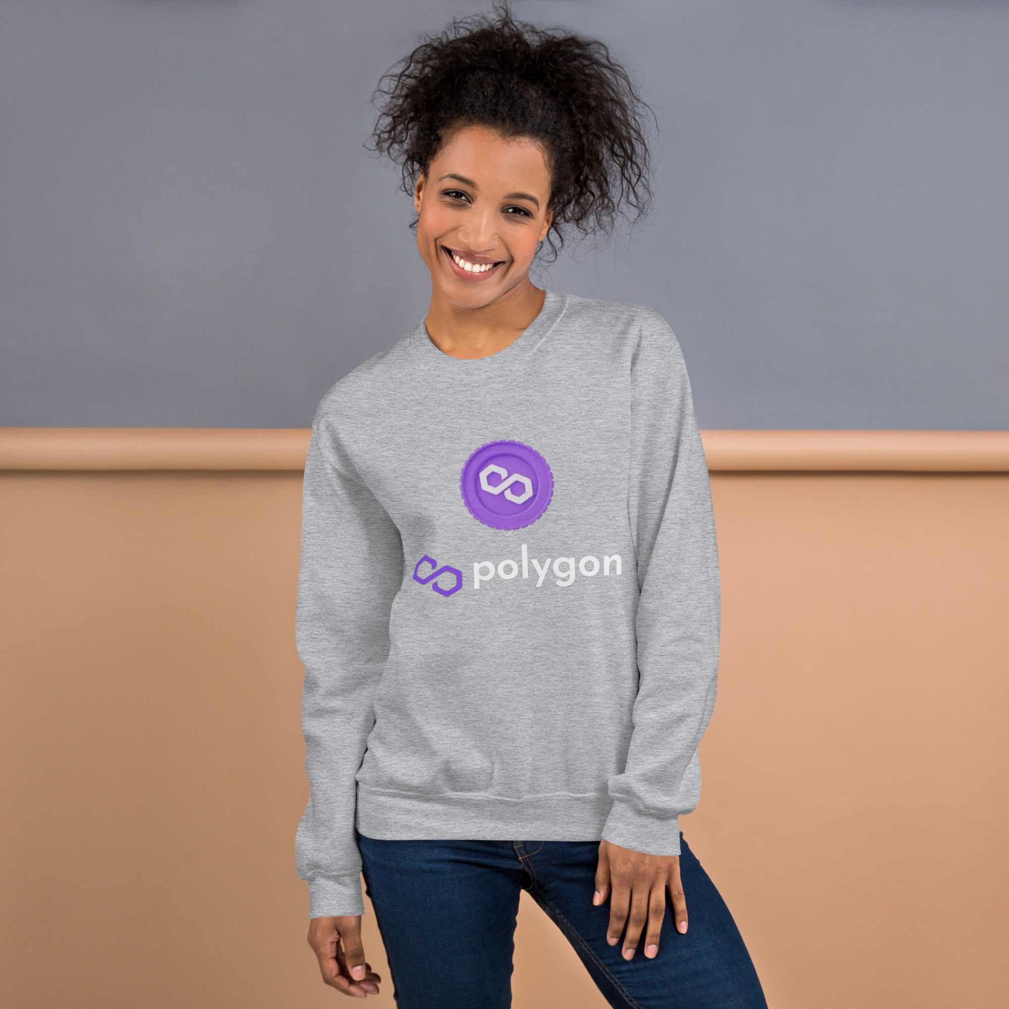 Polygon Coin Unisex Sweatshirt