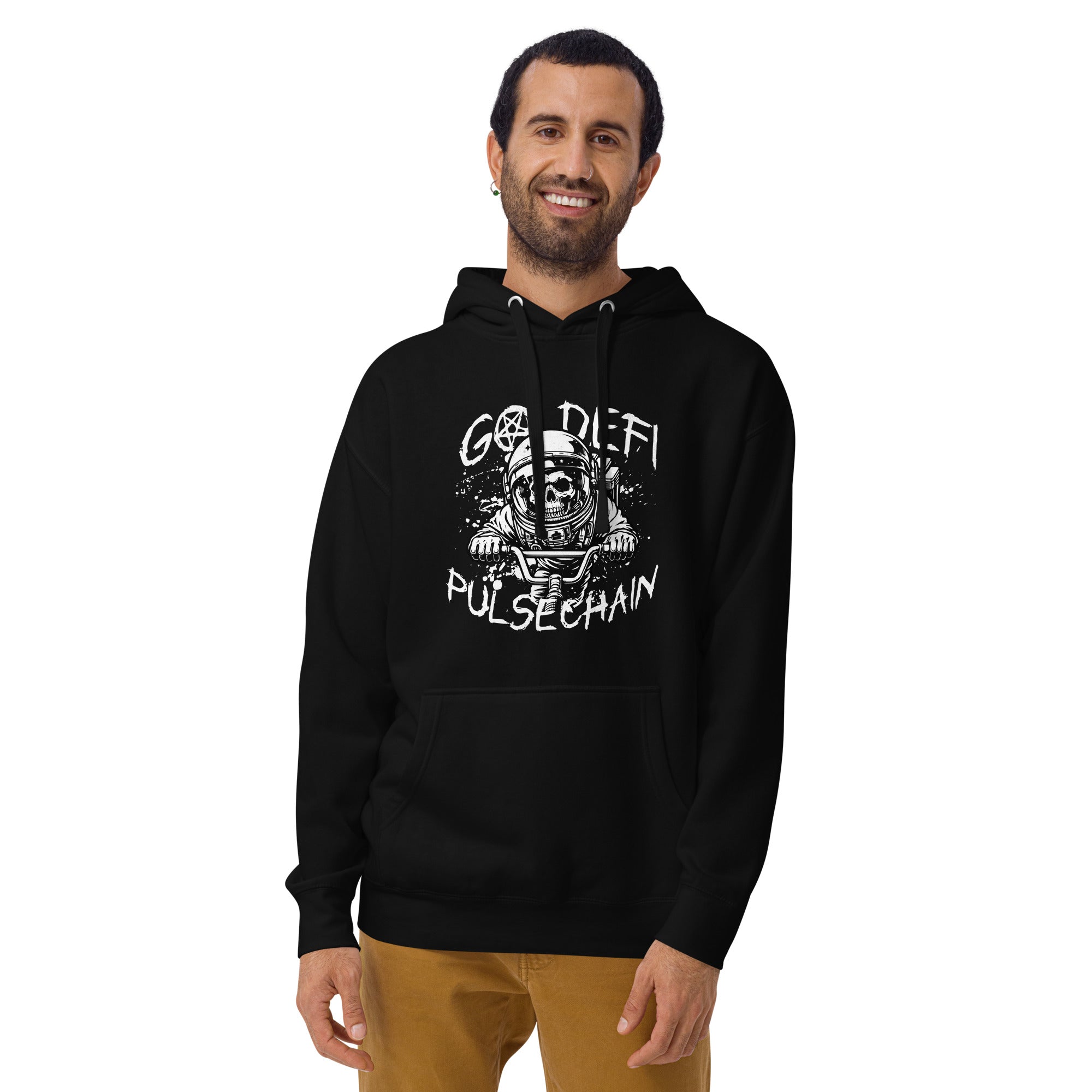 Pulsechain Biker Unisex Hoodie