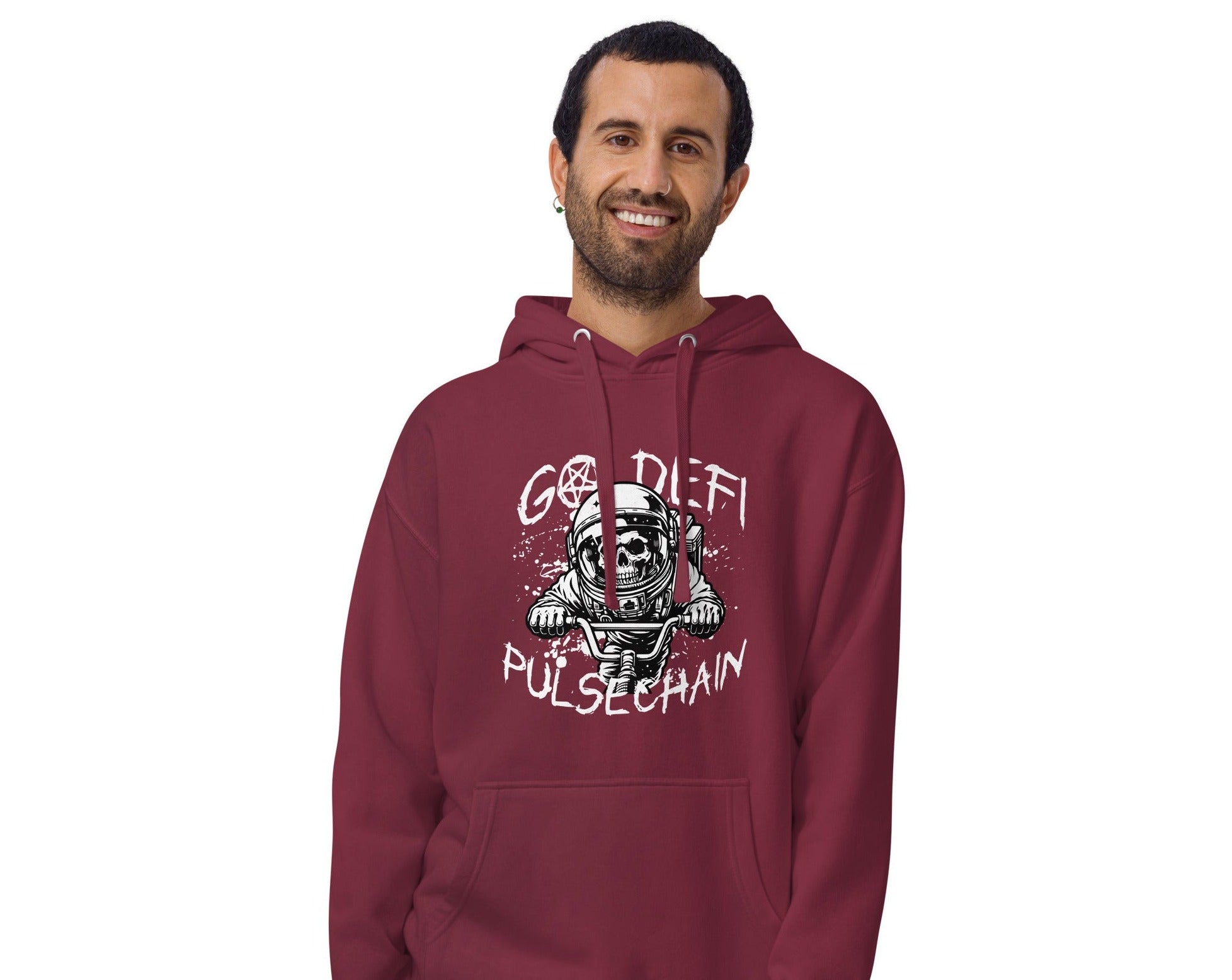 Pulsechain Biker Unisex Hoodie