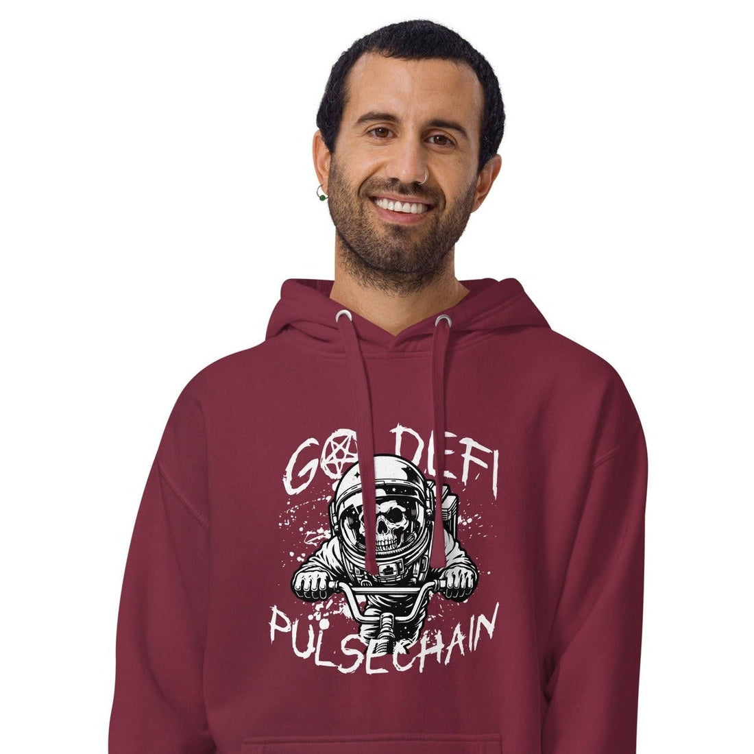 Pulsechain Biker Unisex Hoodie