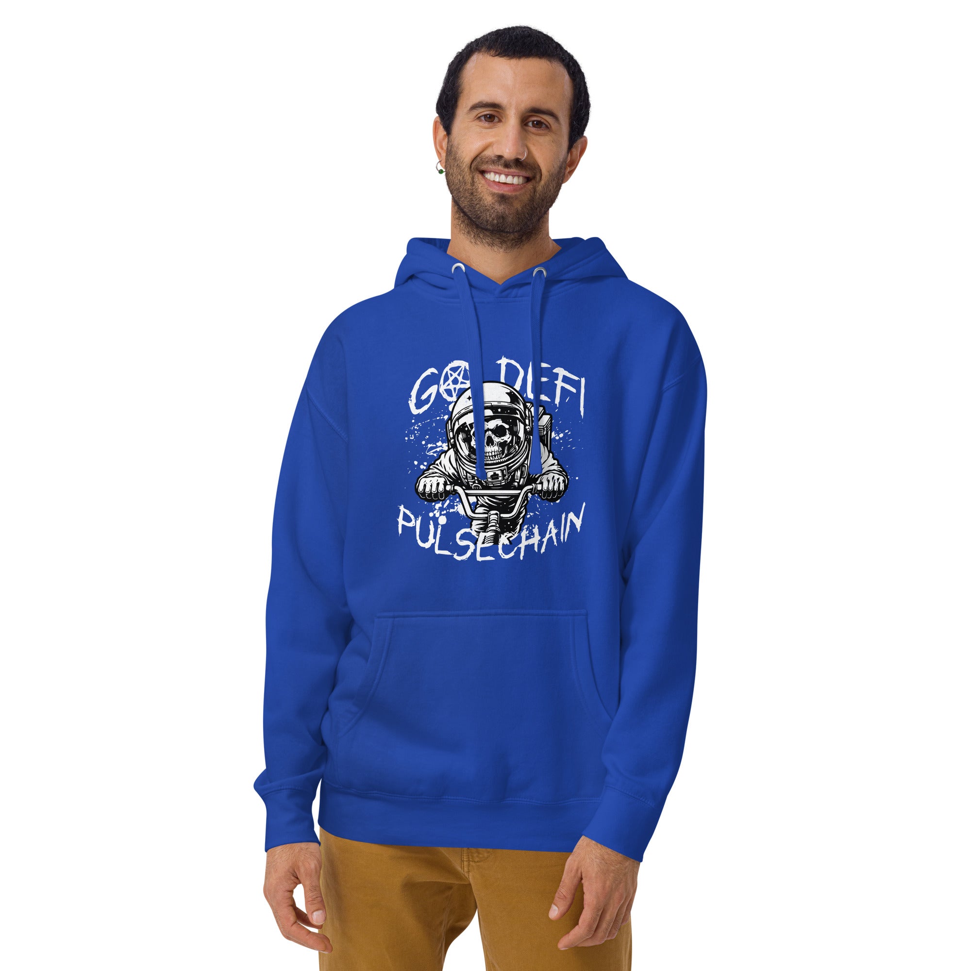 Pulsechain Biker Unisex Hoodie