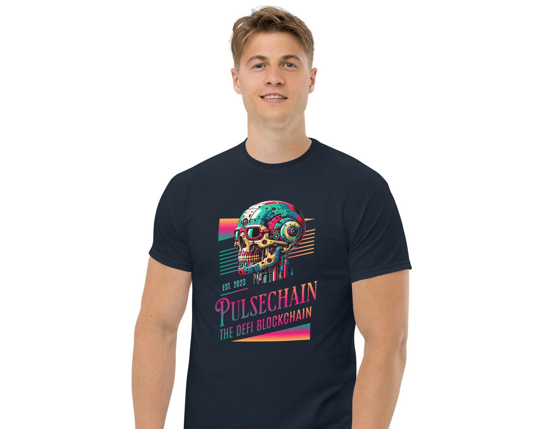 Pulsechain Cosmic Skull Unisex T-Shirt