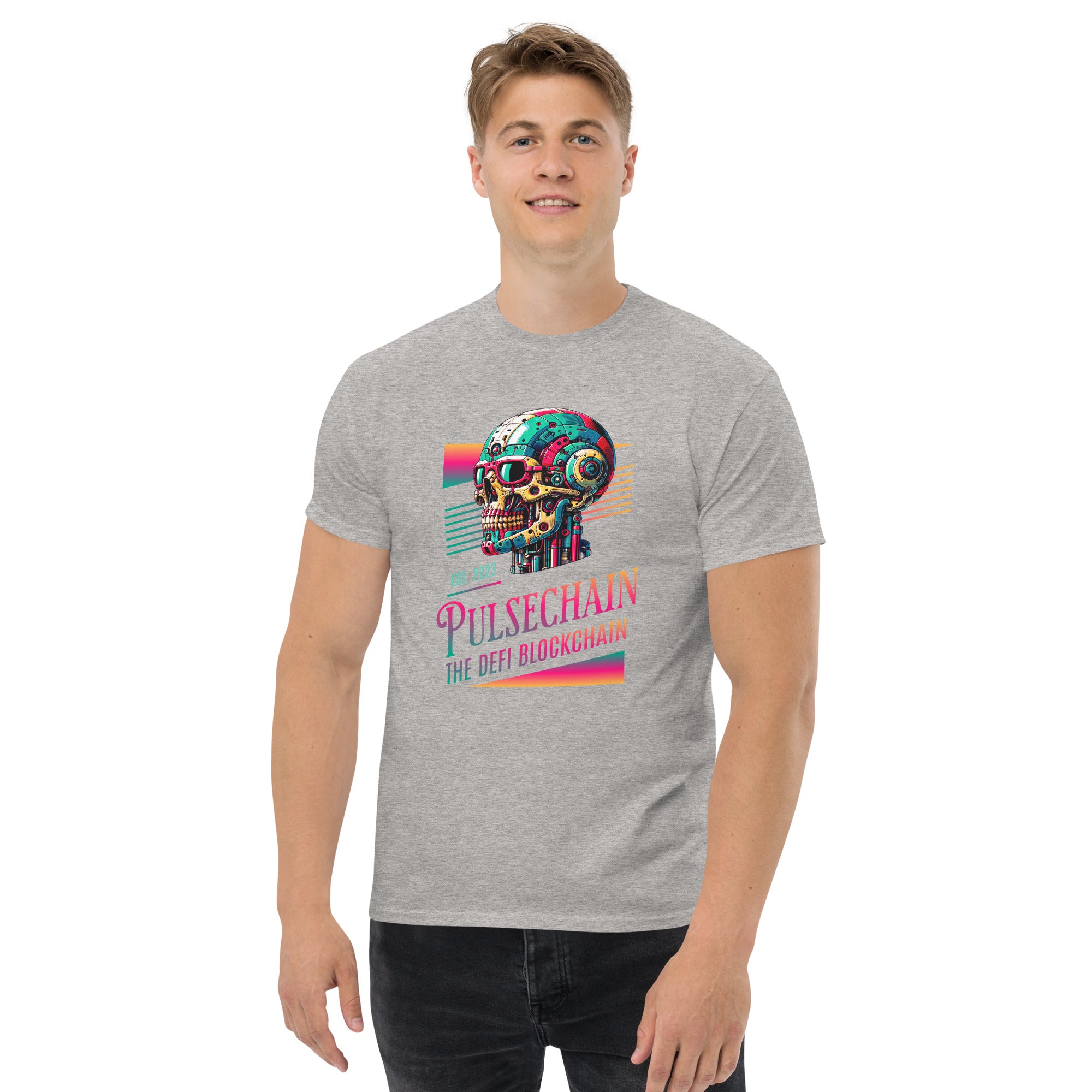 Pulsechain Cosmic Skull Unisex T-Shirt