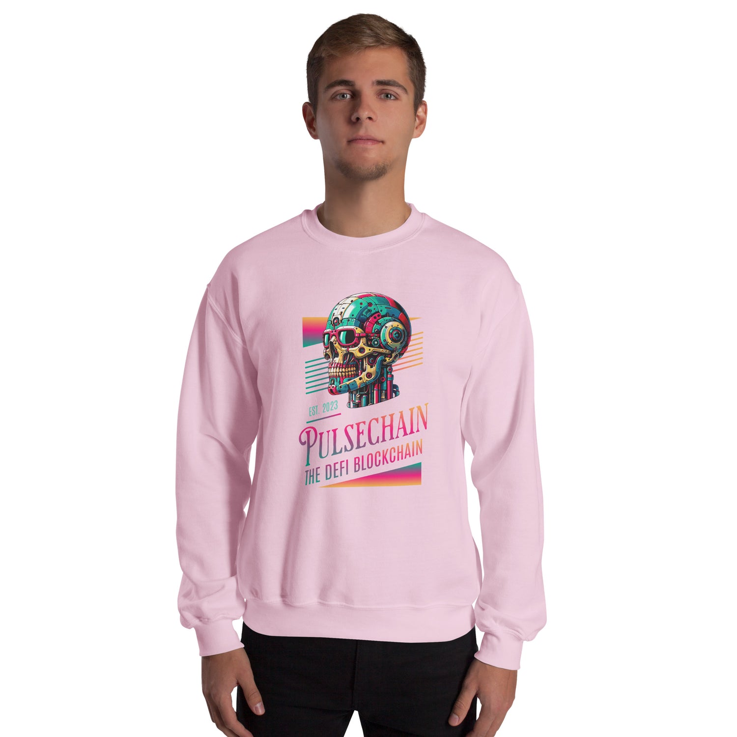 Pulsechain Cosmic Skull Unisex Sweatshirt