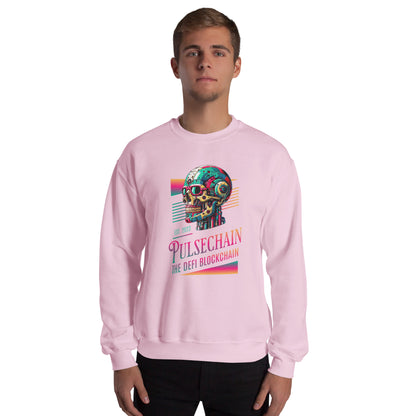 Pulsechain Cosmic Skull Unisex Sweatshirt