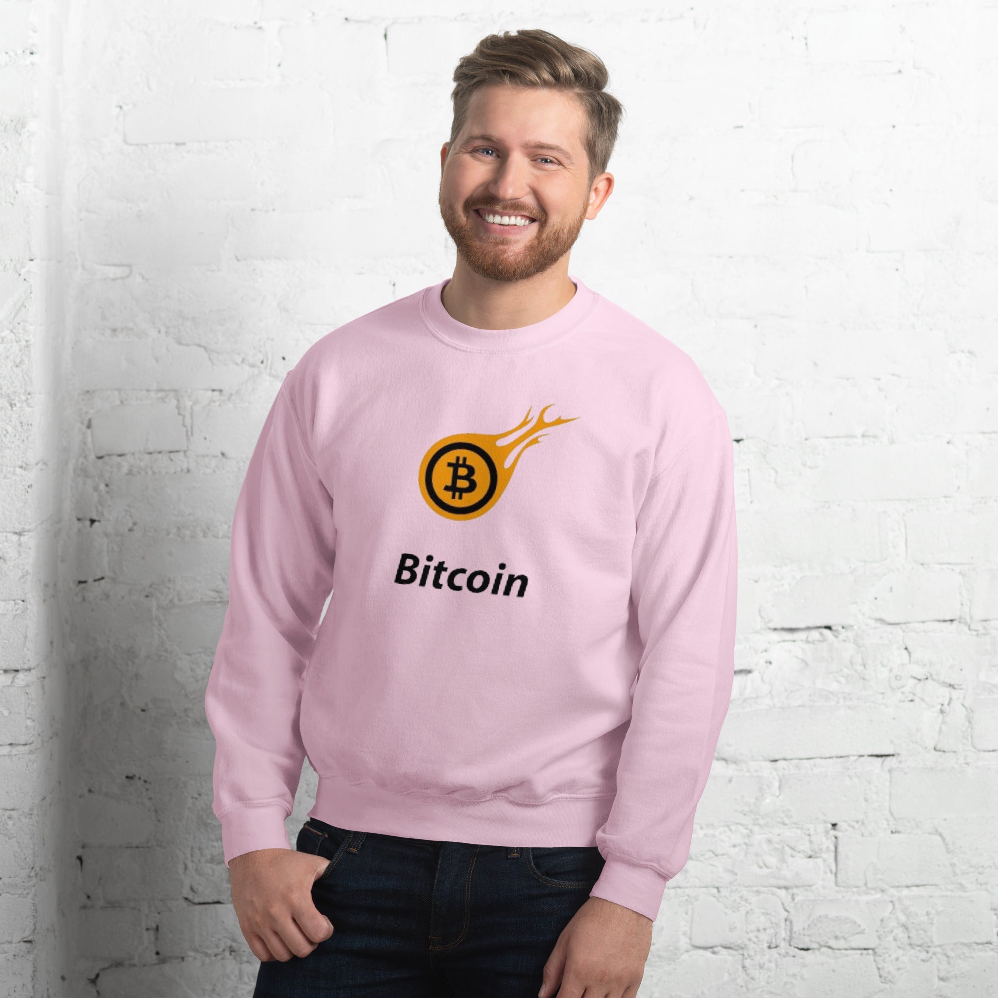 Bitcoin Fire Unisex Sweatshirt