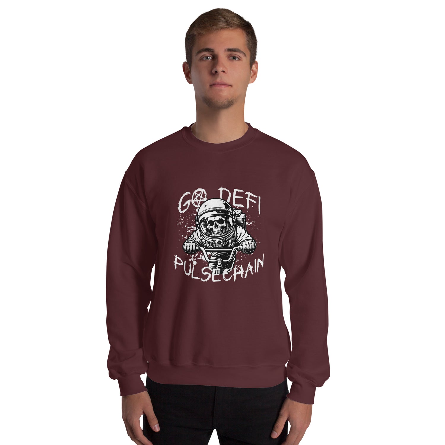 Pulsechain Biker Unisex Sweatshirt