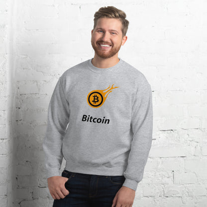 Bitcoin Fire Unisex Sweatshirt