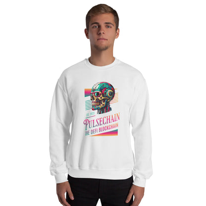 Pulsechain Cosmic Skull Unisex Sweatshirt