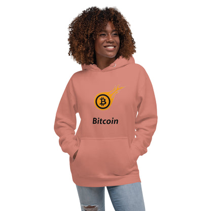 Bitcoin Fire Unisex Hoodie