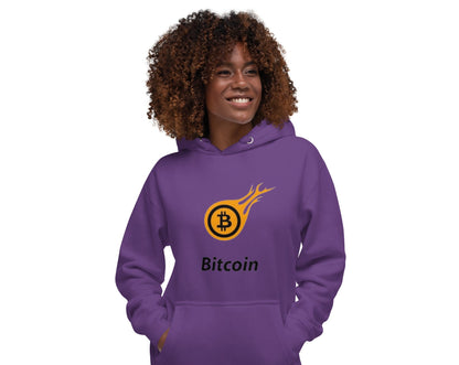 Bitcoin Fire Unisex Hoodie